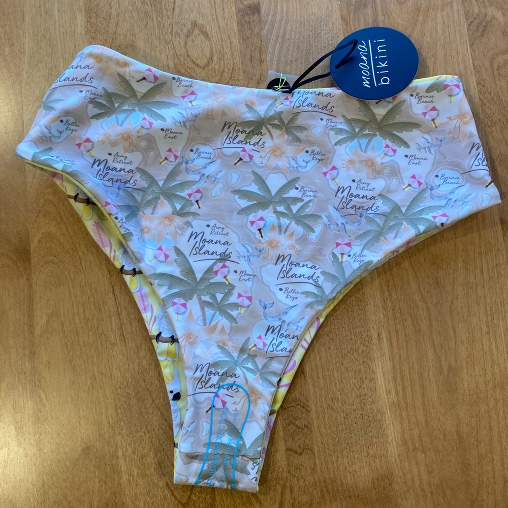 Moana bikini rise above bottoms BNWT